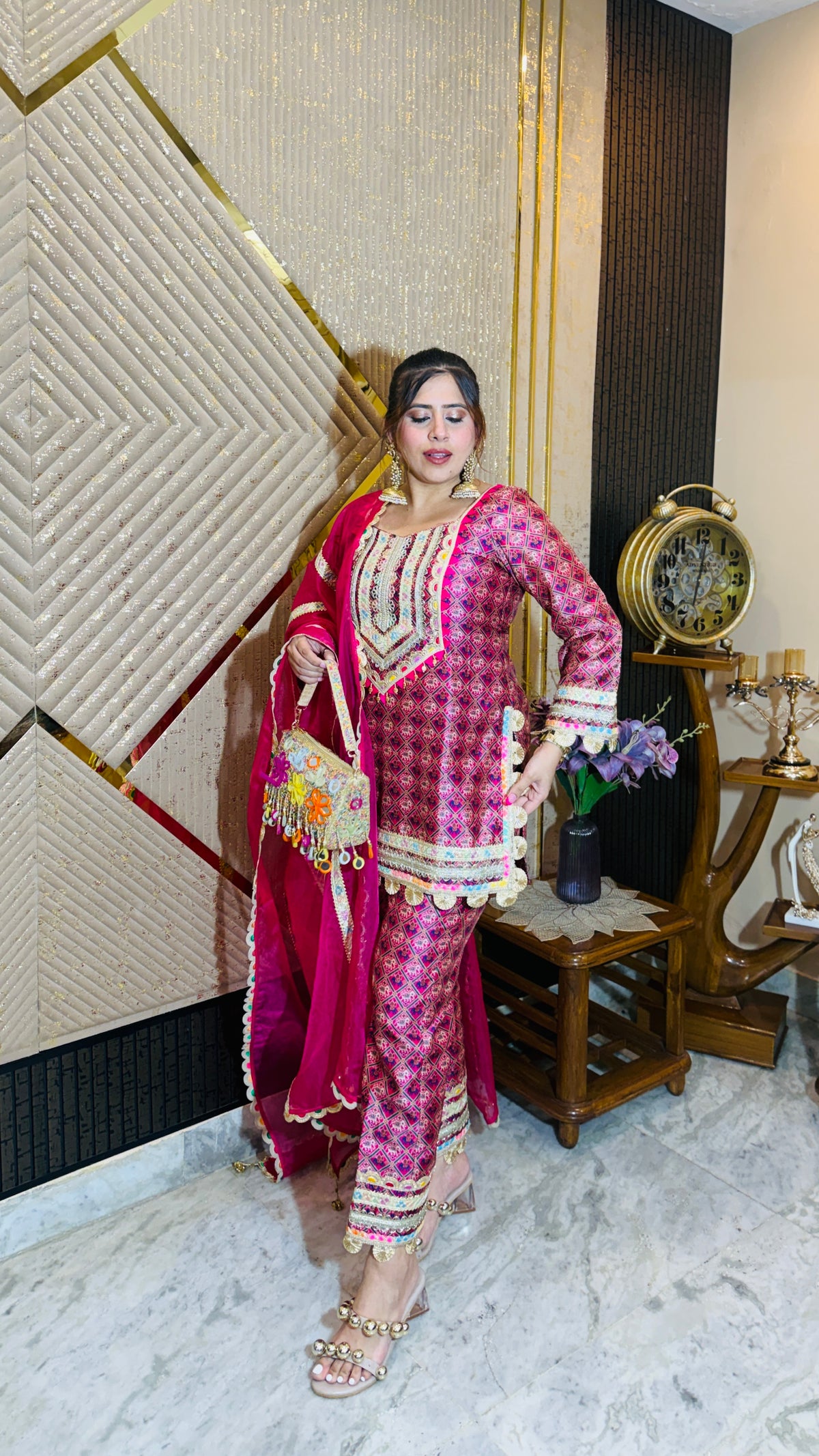 Pink Elephant Festive Suit