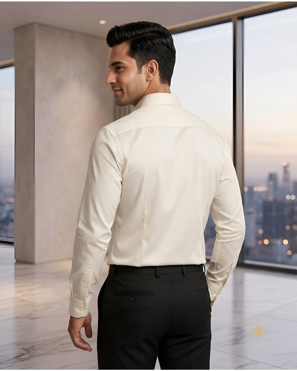 Ivory Falcon Embroidered Shirt