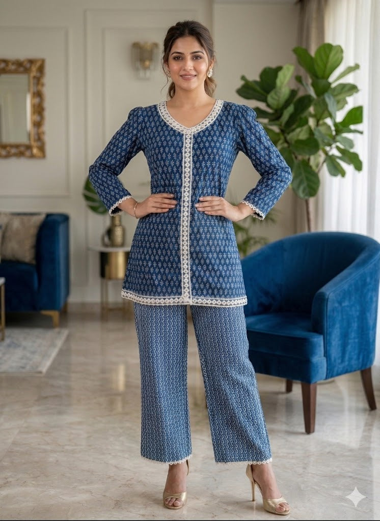 Blue Batik Co-Ord