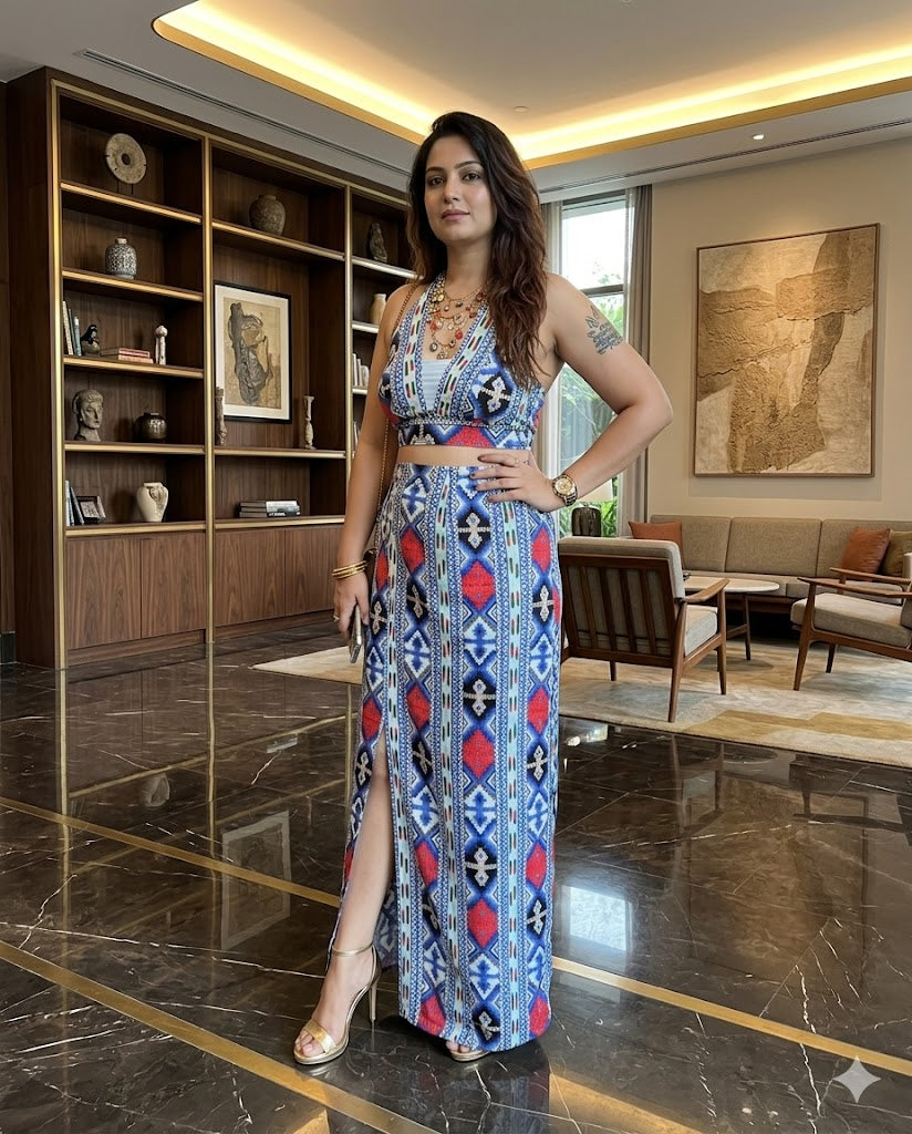Add The Aztec Co-ord Set | Lakhina Couture