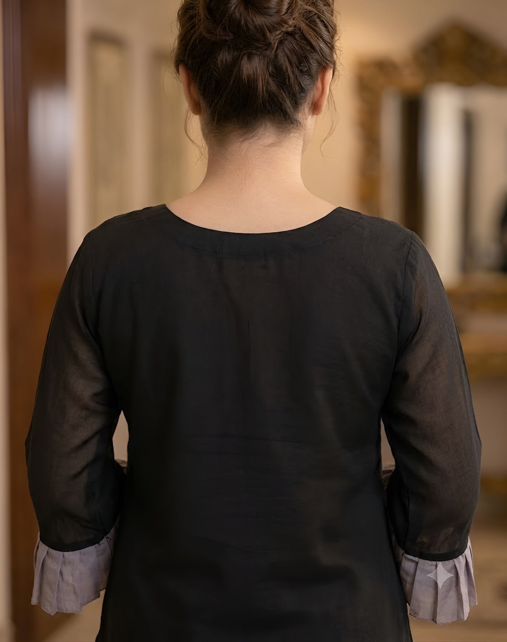 Black Embroidered Kurti