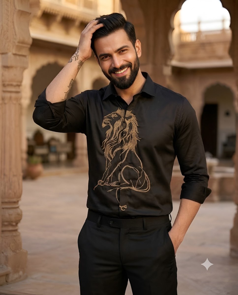 Majestic Lion Black Shirt
