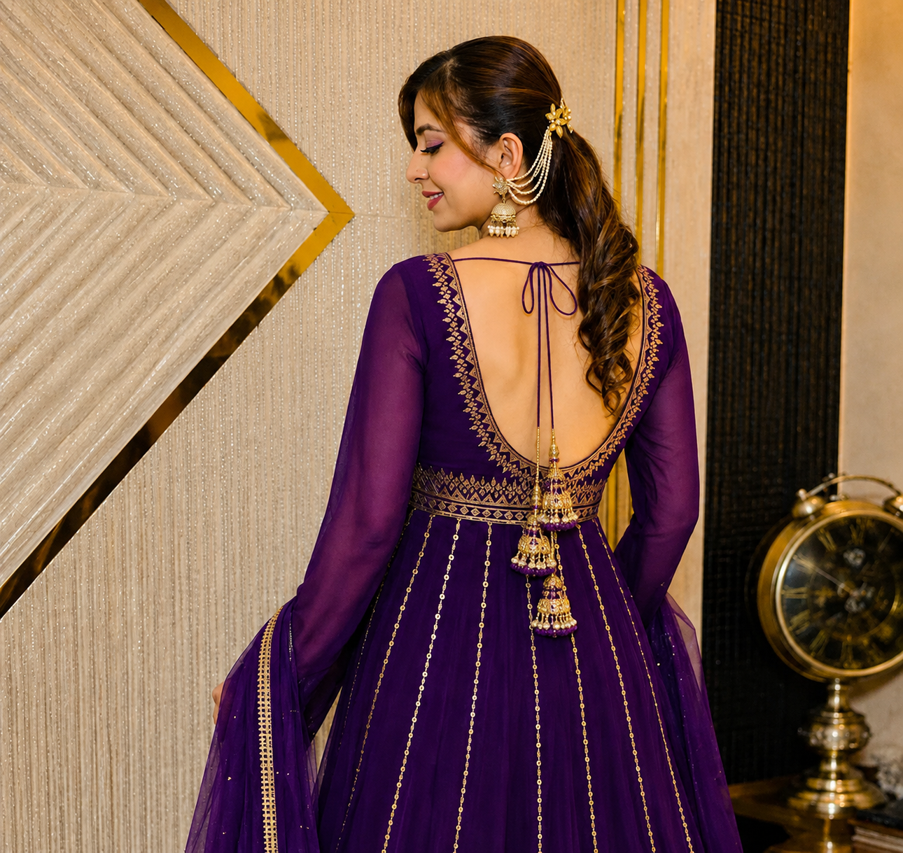 Purple Desire Anarkali Set | Lakhina Couture - Look 4
