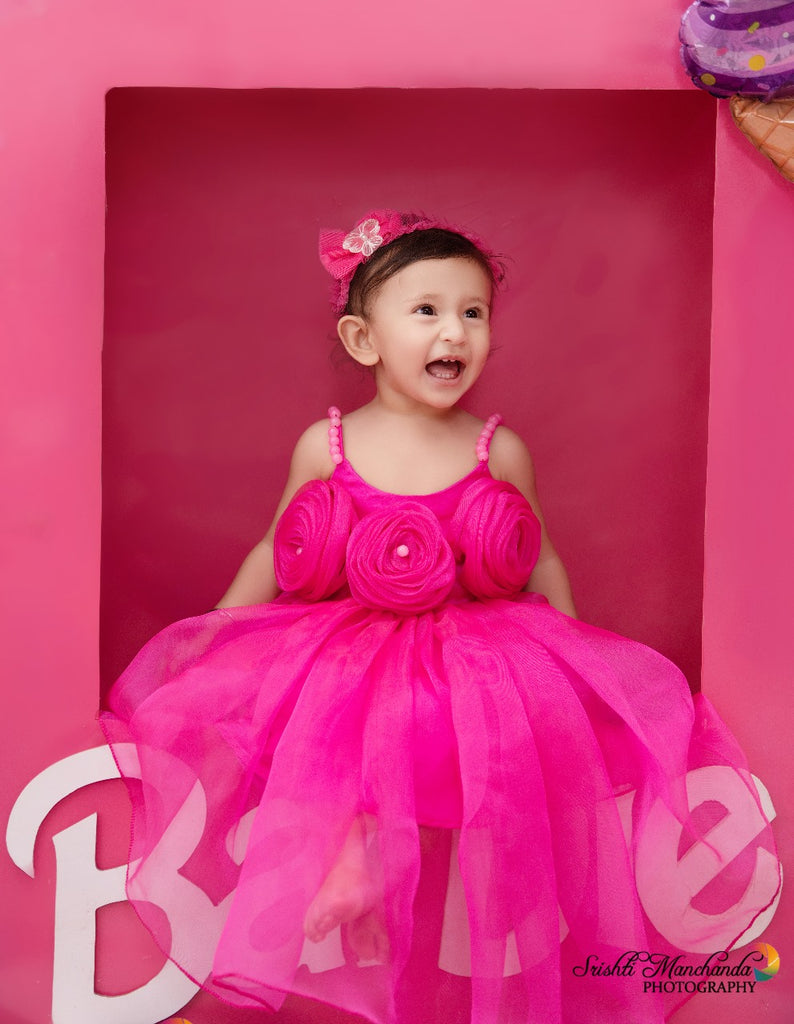 Tickled Pink Organza Gown
