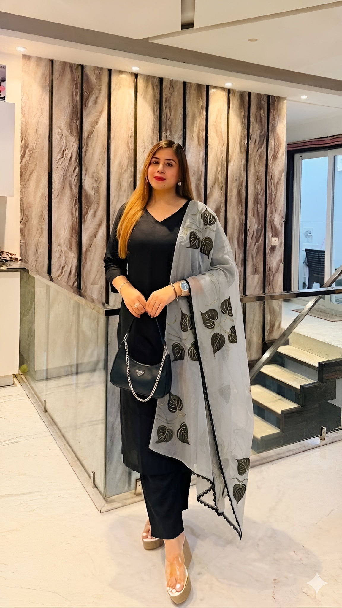 Black Rayon Suit