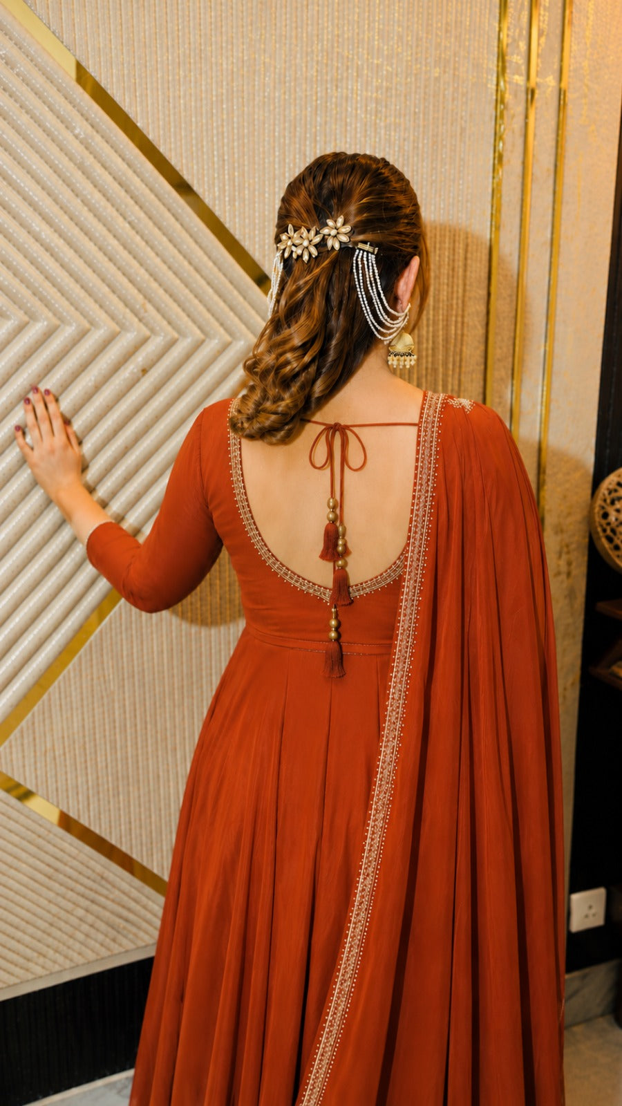 Rust Sharara Suit