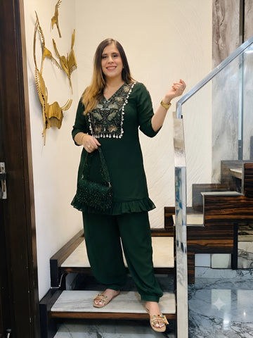 Dark Green Suit