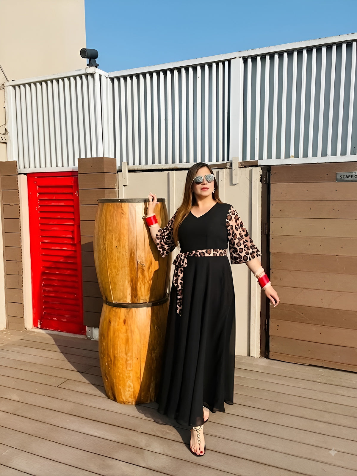 Ludhiana Black Cheetah Maxi
