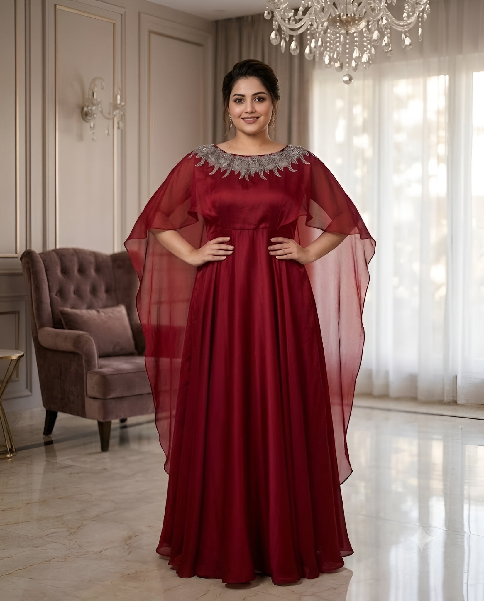 Cranberry Date Gown