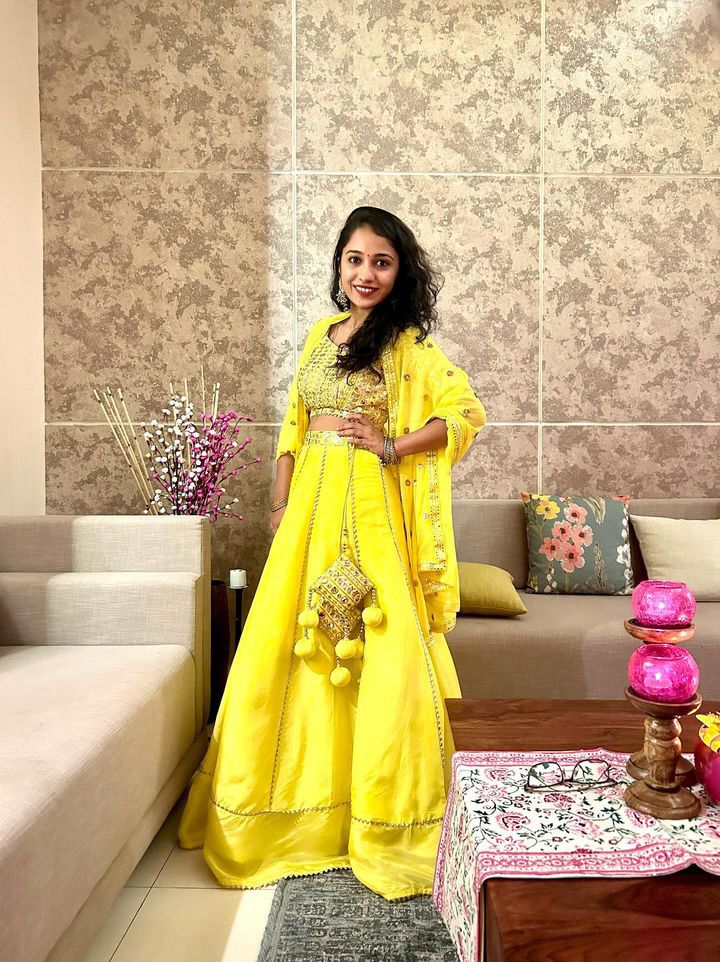 Lemon Yellow Lehenga