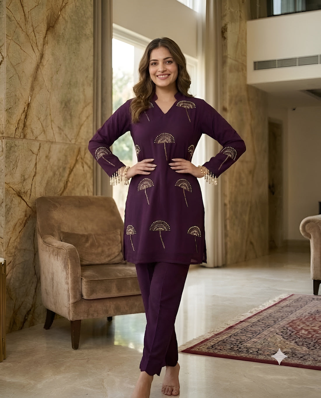 Wine Rakhi Co-Ord