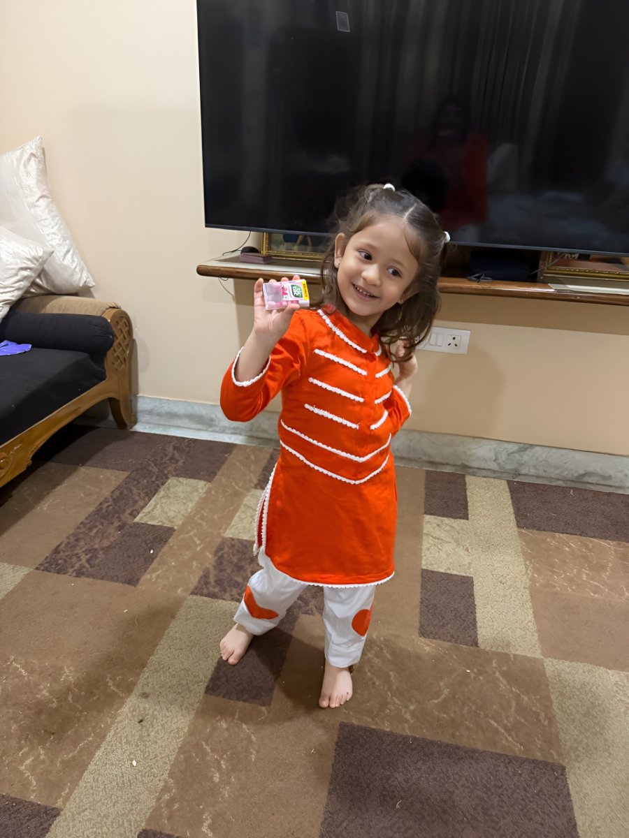 Sunlit Charm Orange Kurta Set
