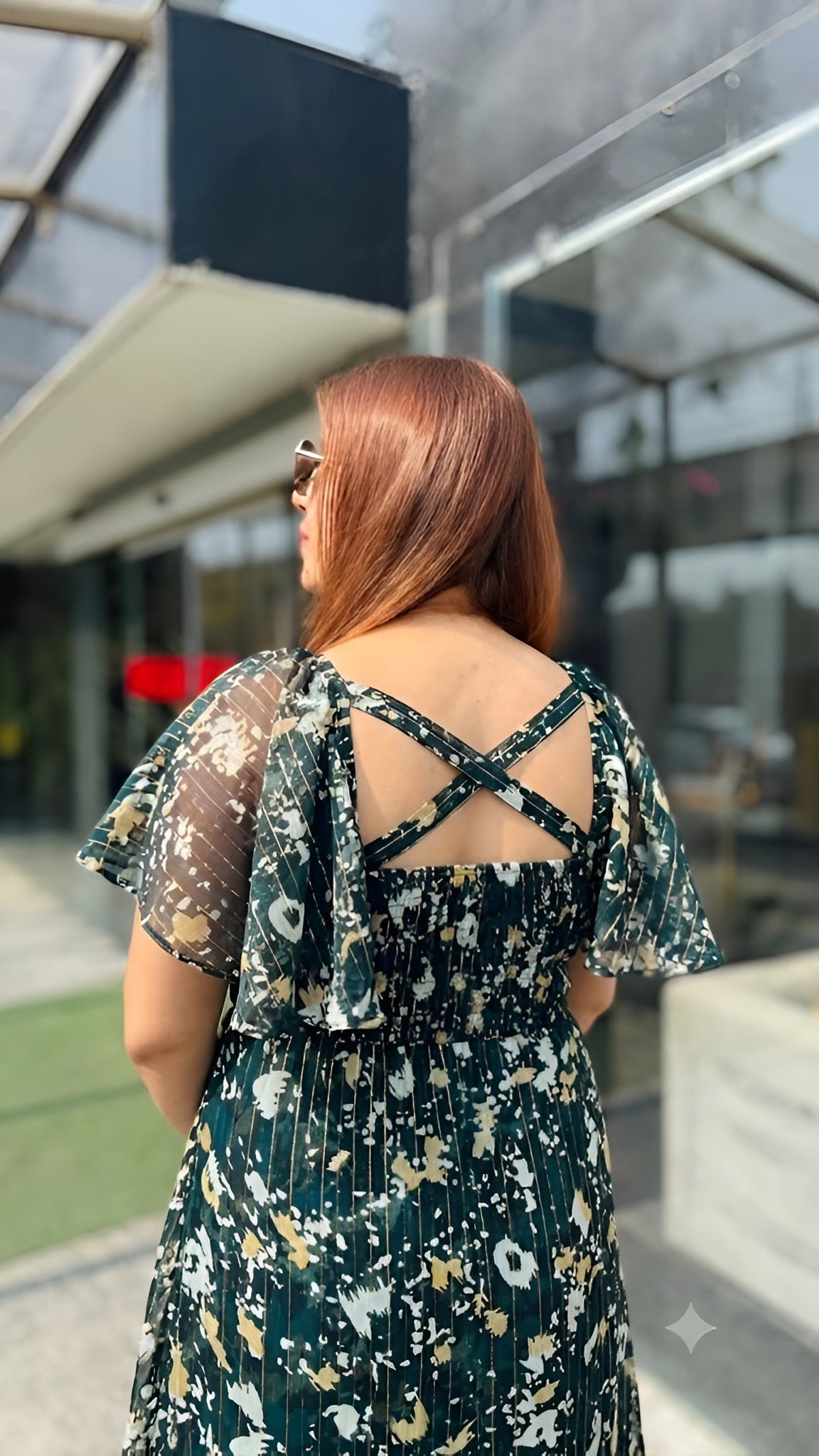 Green Yard Midi Dress
