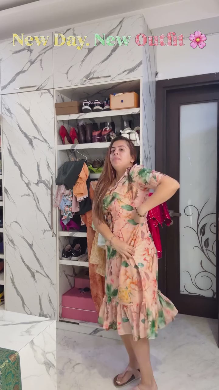 Peach Please Midi Dress