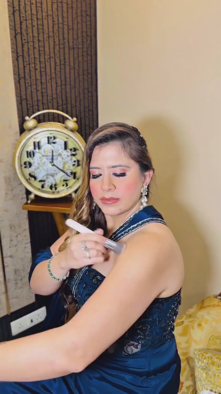 Absolute Blue Drape Gown