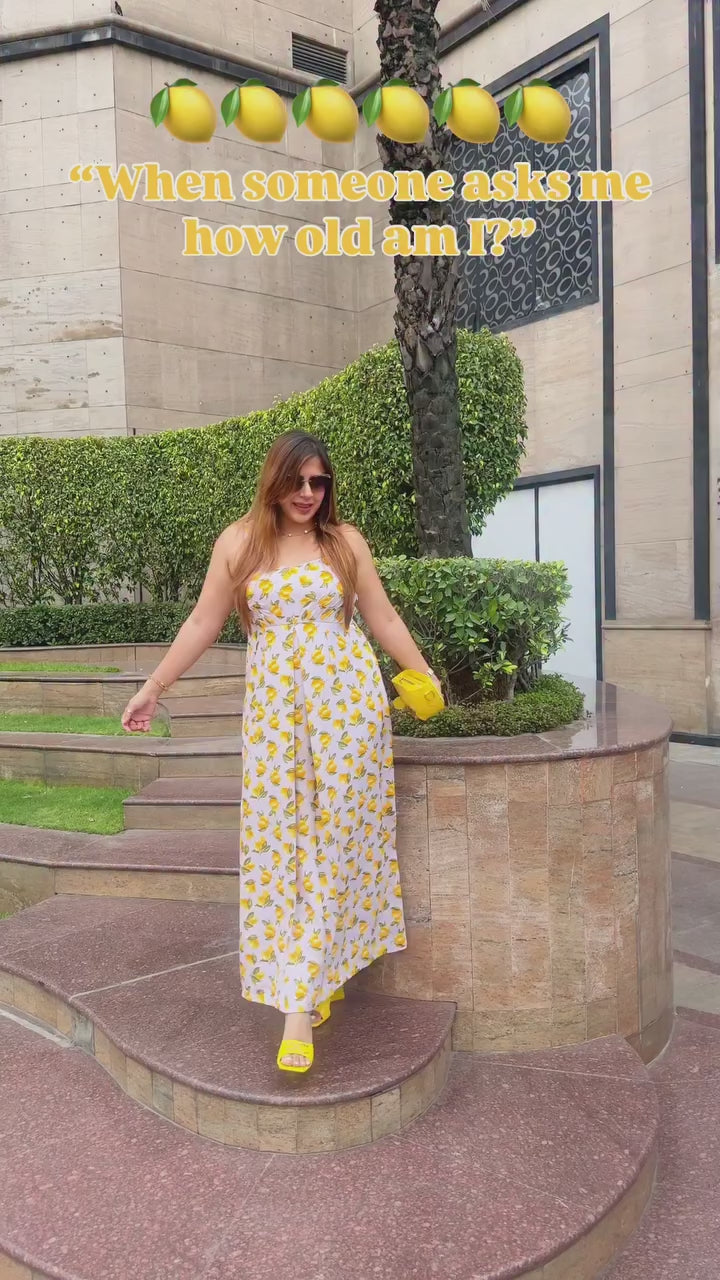 Lemon-Cello Lilac Maxi Dress
