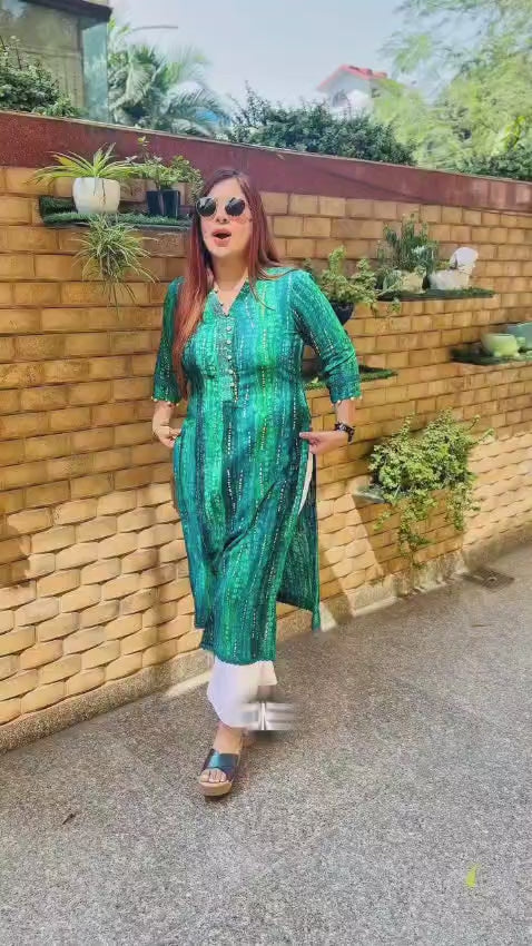 Turquoise Waters Kurti