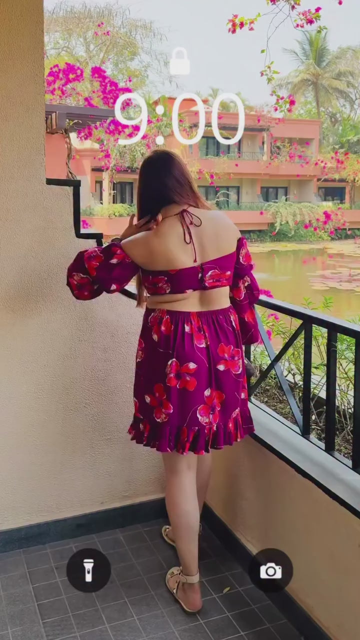 Wine Regis Dress