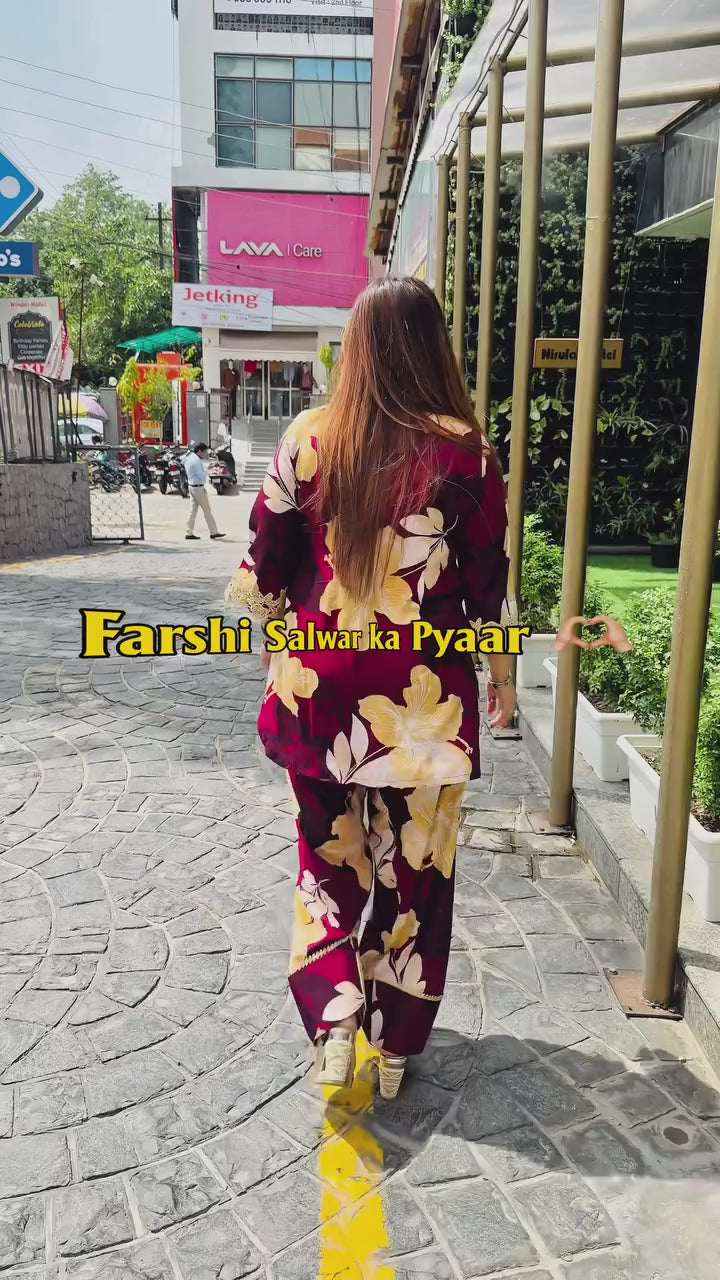 Wine Farshi Co-Ord
