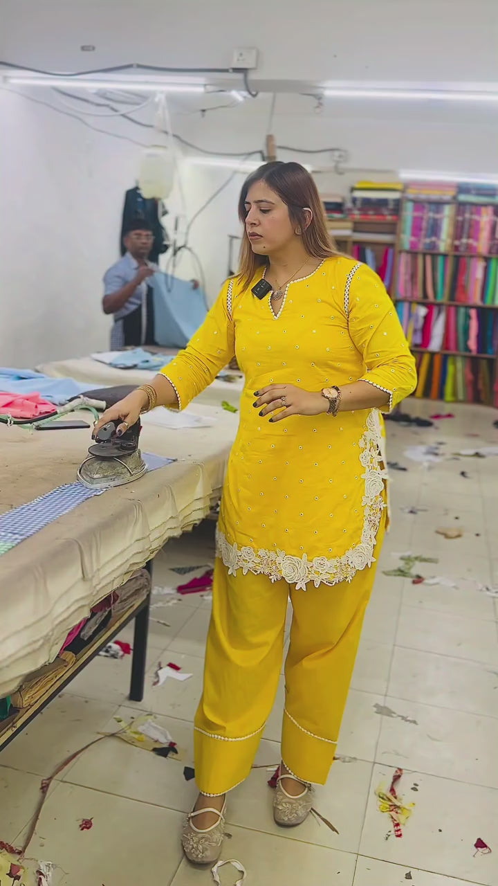 Sunshine Cotton Farshi Salwar Set