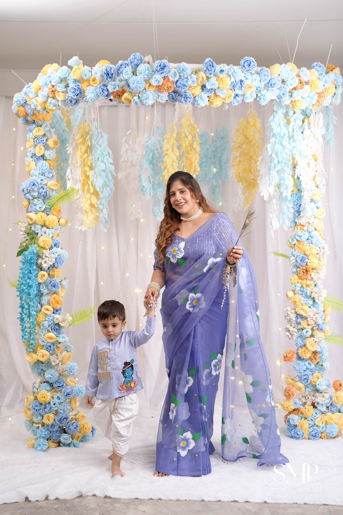 Ice Blue Kanha Poshak