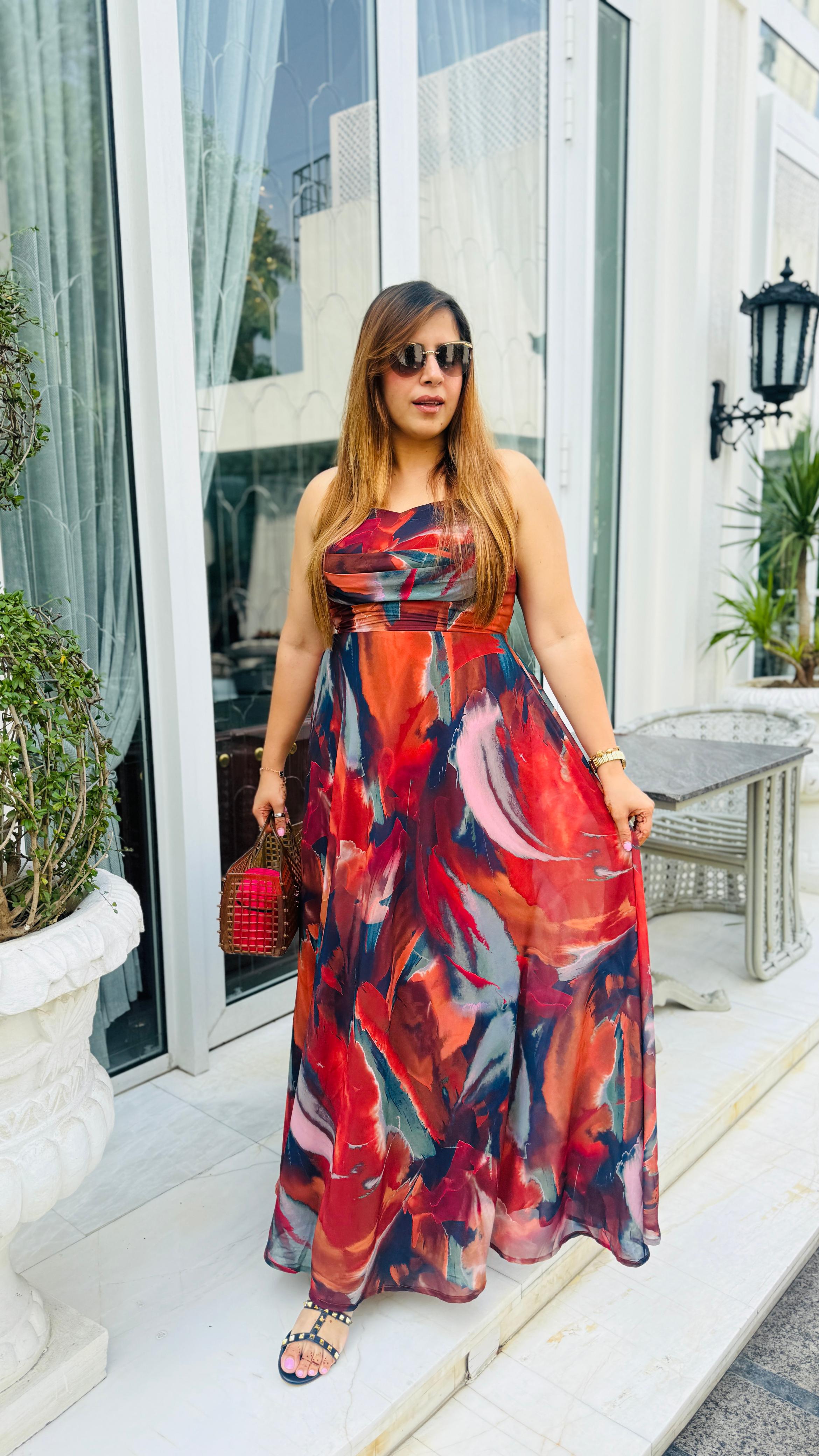 Messy Multicolored Maxi
