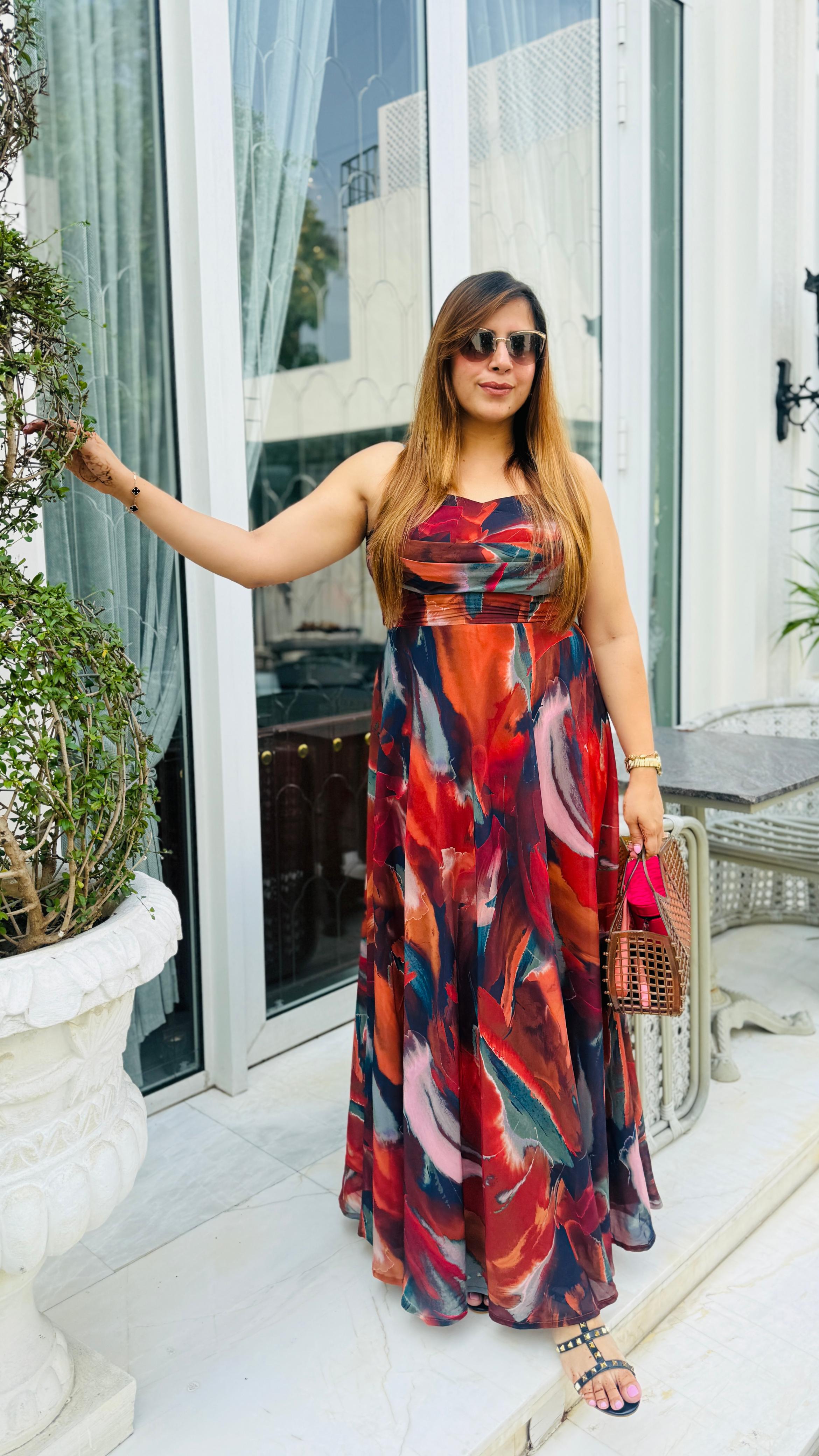 Messy Multicolored Maxi