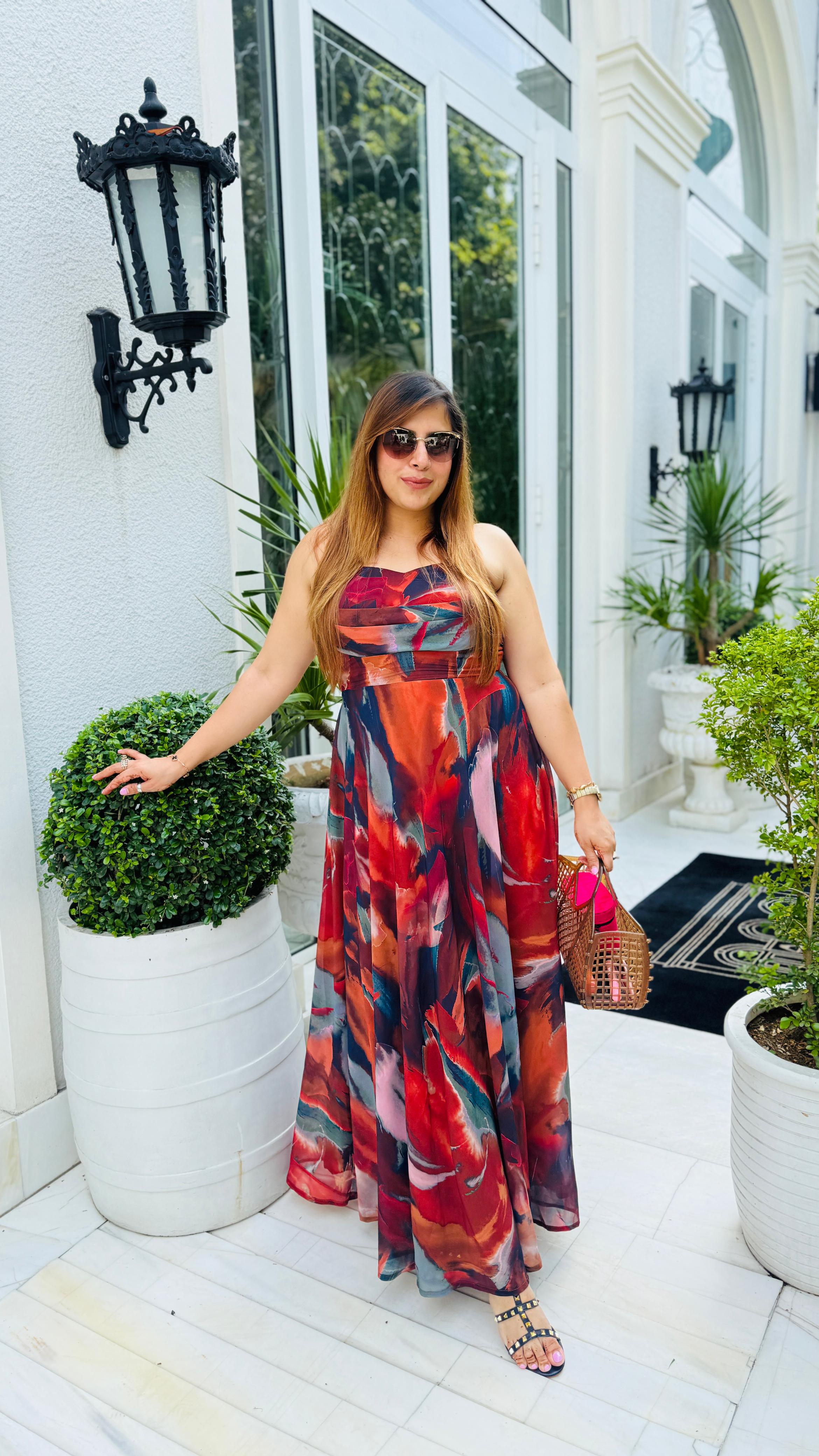 Messy Multicolored Maxi