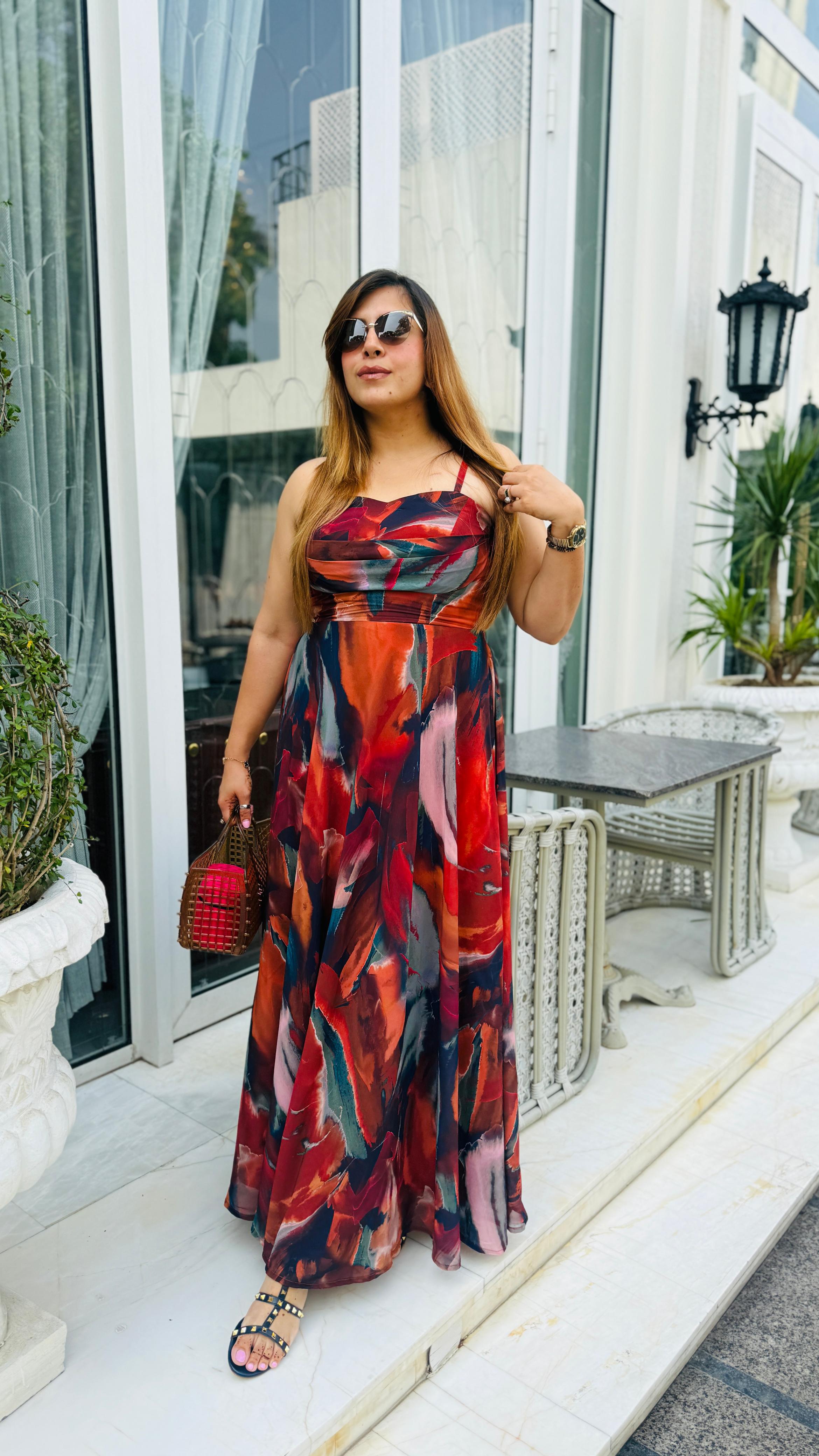 Messy Multicolored Maxi
