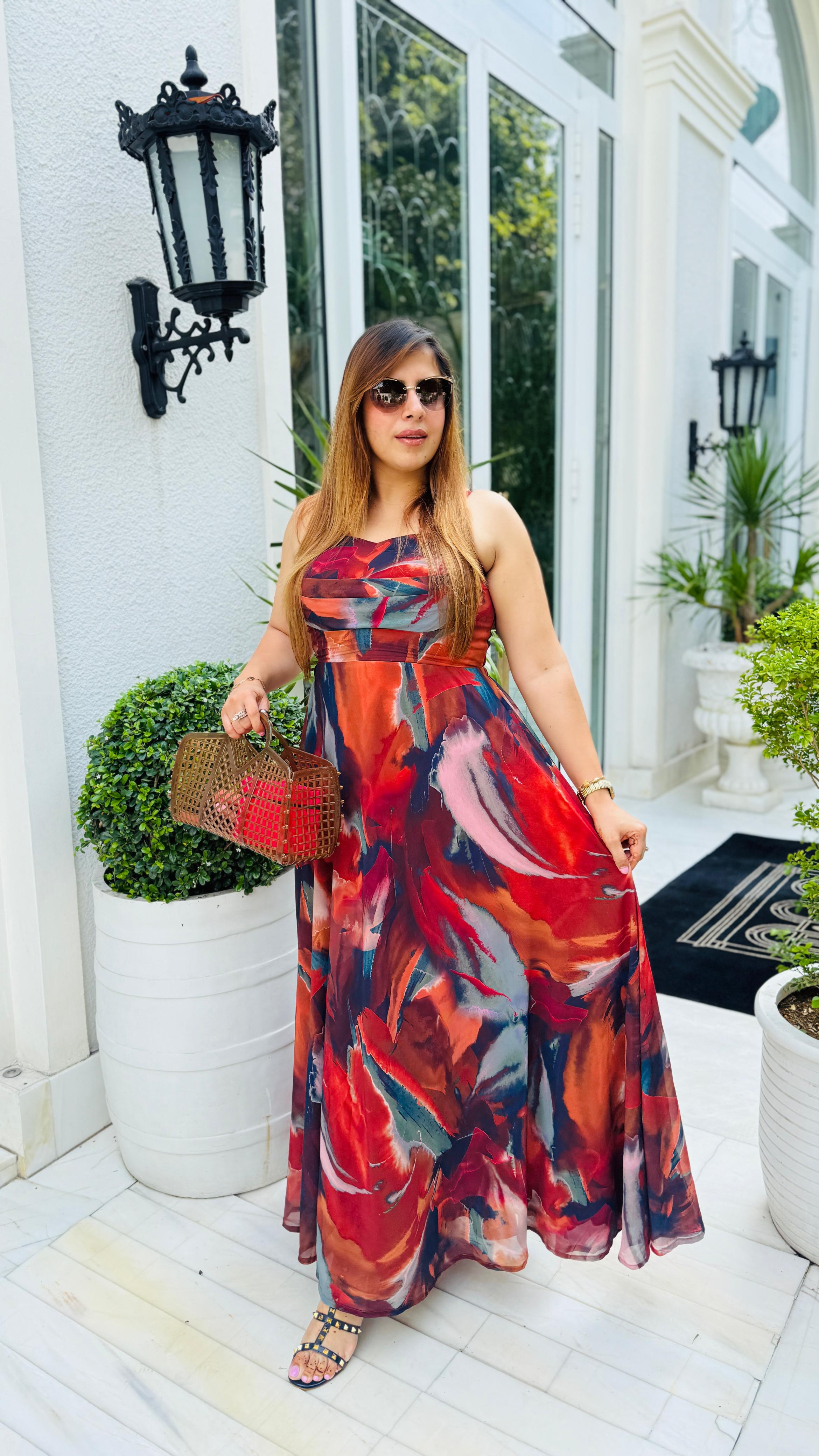 Messy Multicolored Maxi
