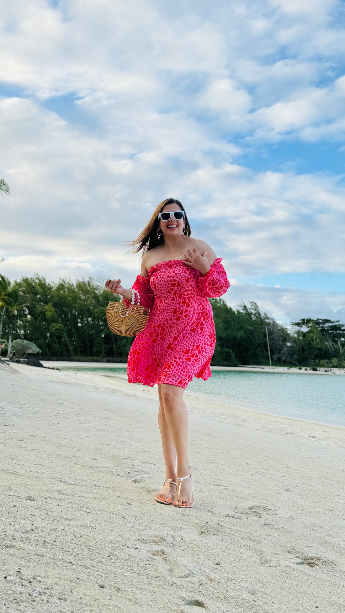 Stolen Hearts off Shoulder Dress