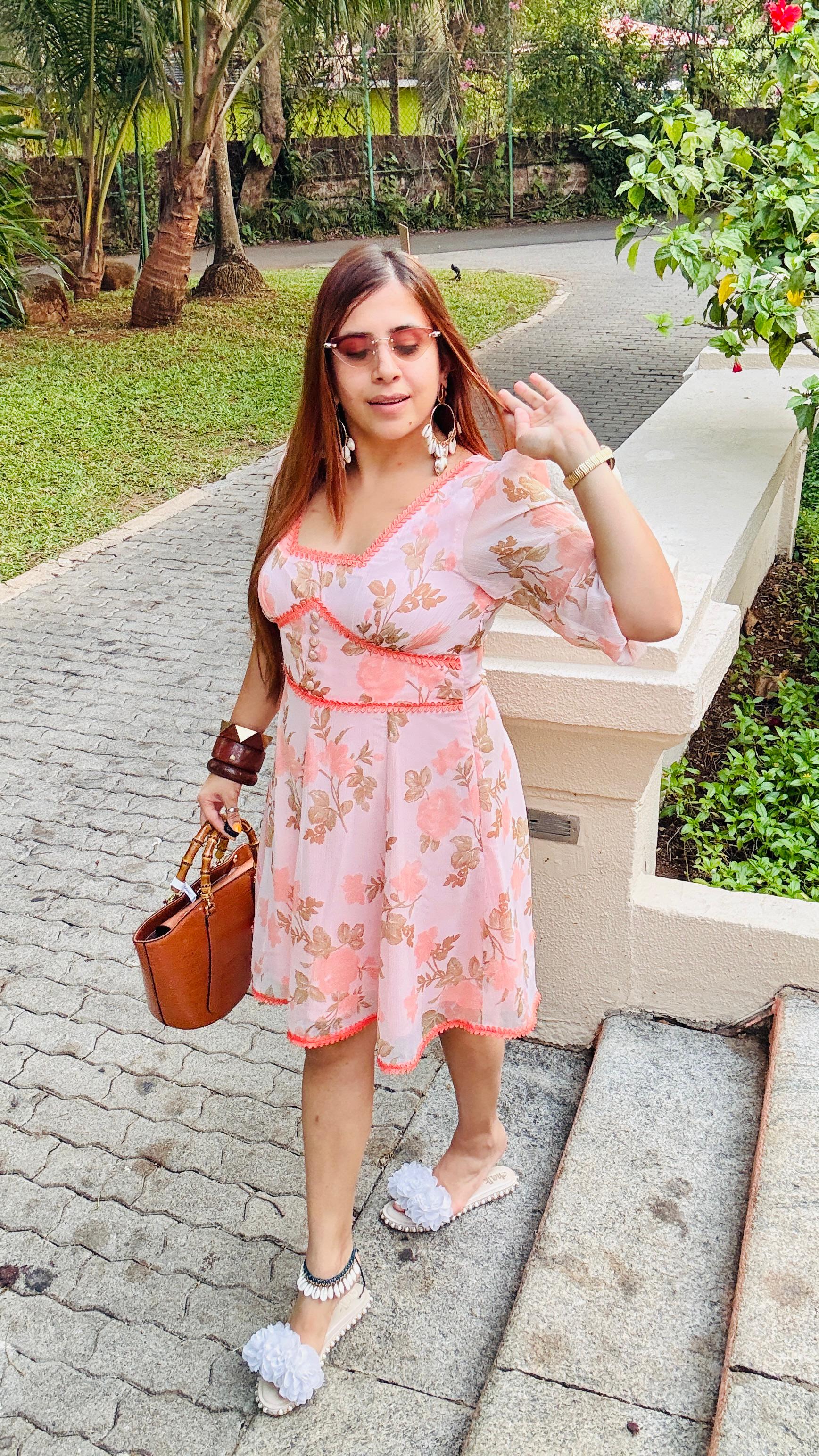 Peach Iced Tea Dress