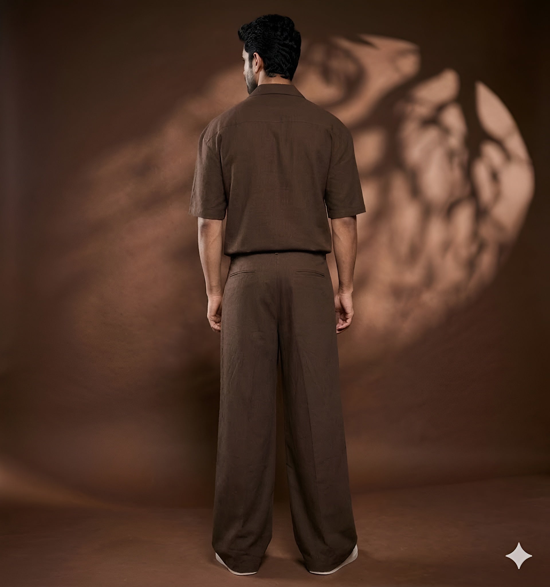 Men’s Brown Crush The  Summer Co-Ord Set | Lakhina Couture - Look 5