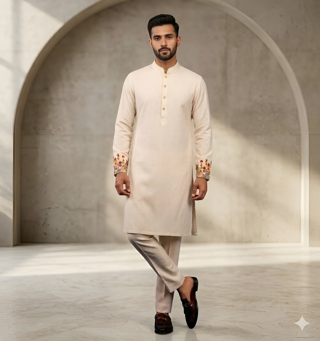 Men’s Wedding  Japanese Lycra Kurta Set