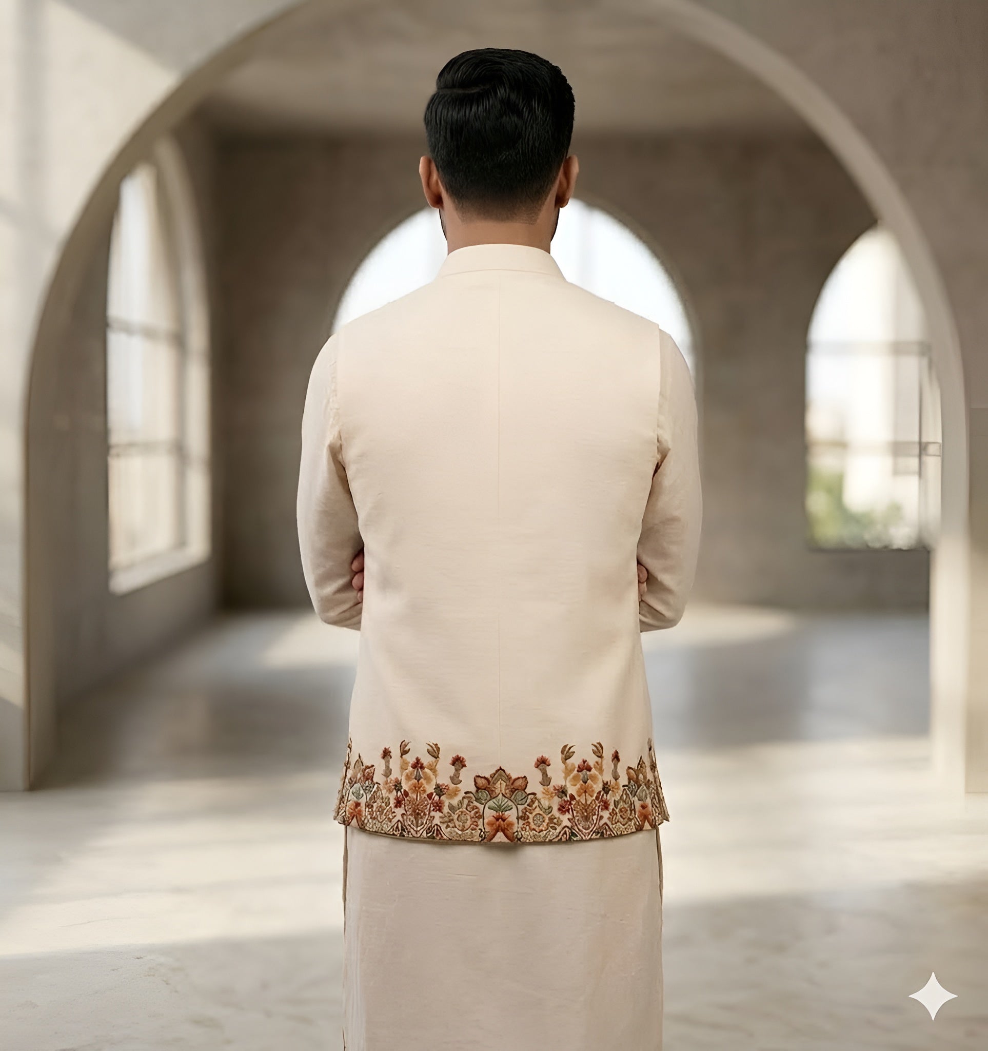 Men’s Wedding  Japanese Lycra Kurta Set