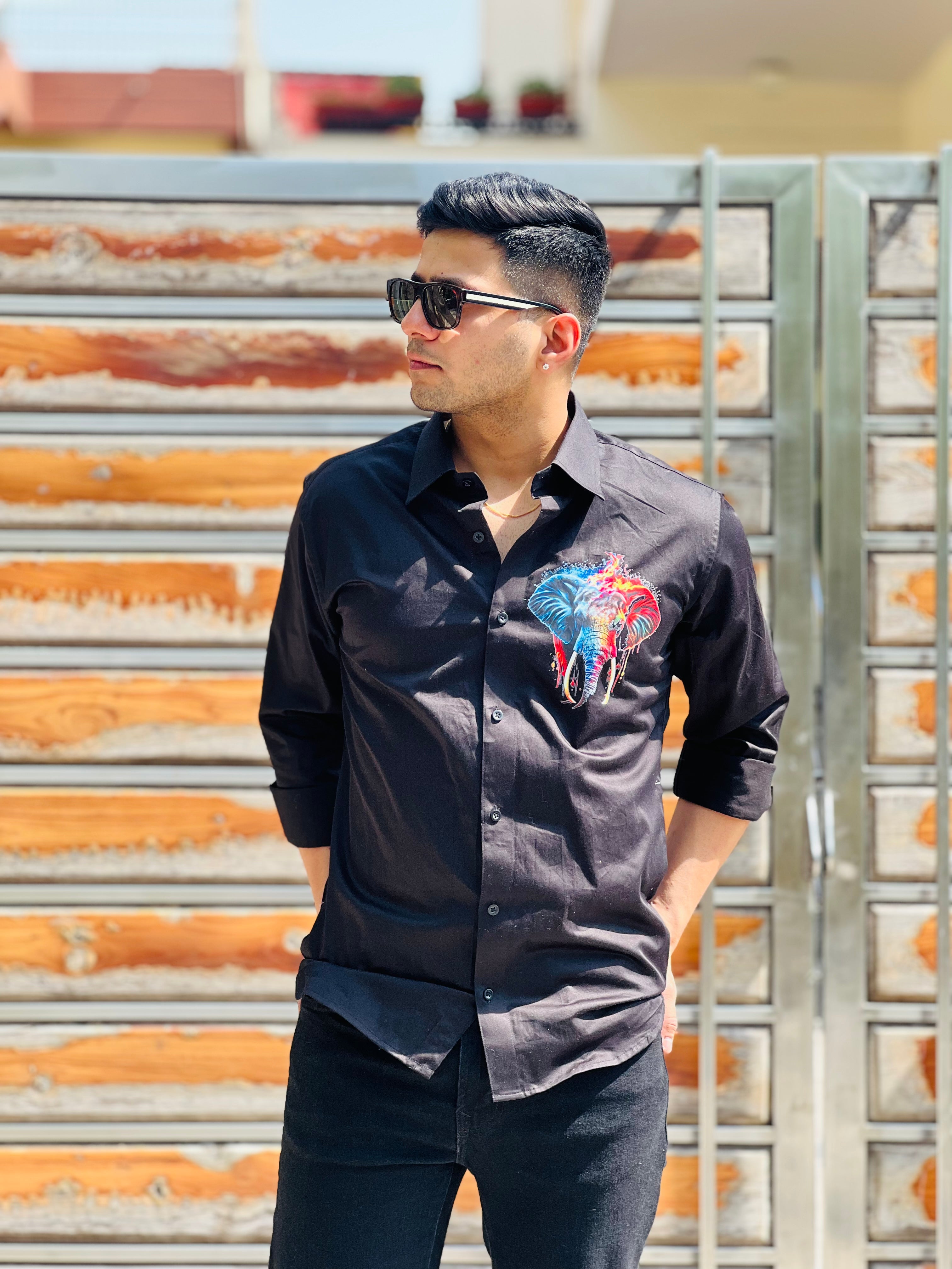 Black Elephant Shirt