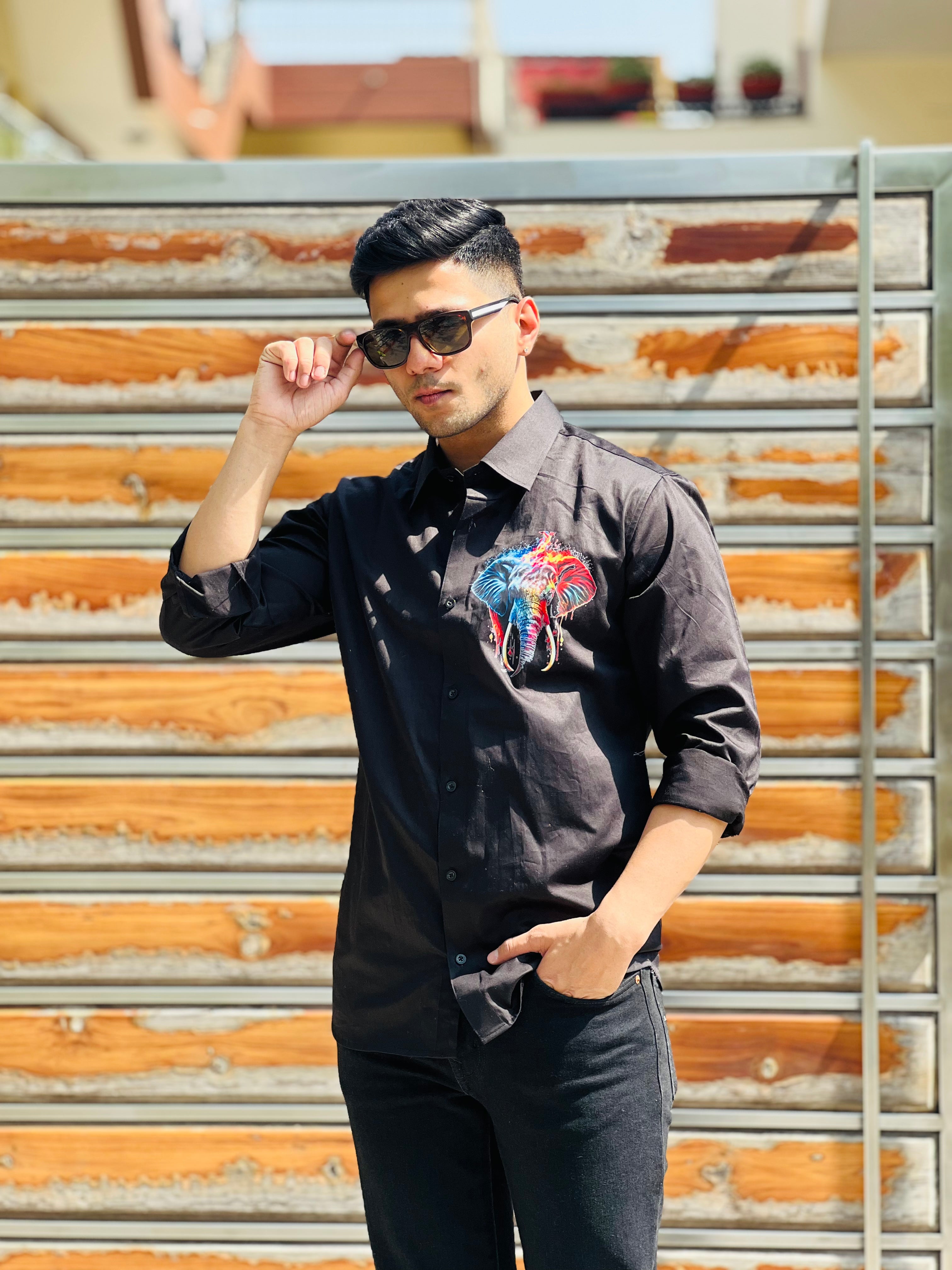 Black Elephant Shirt