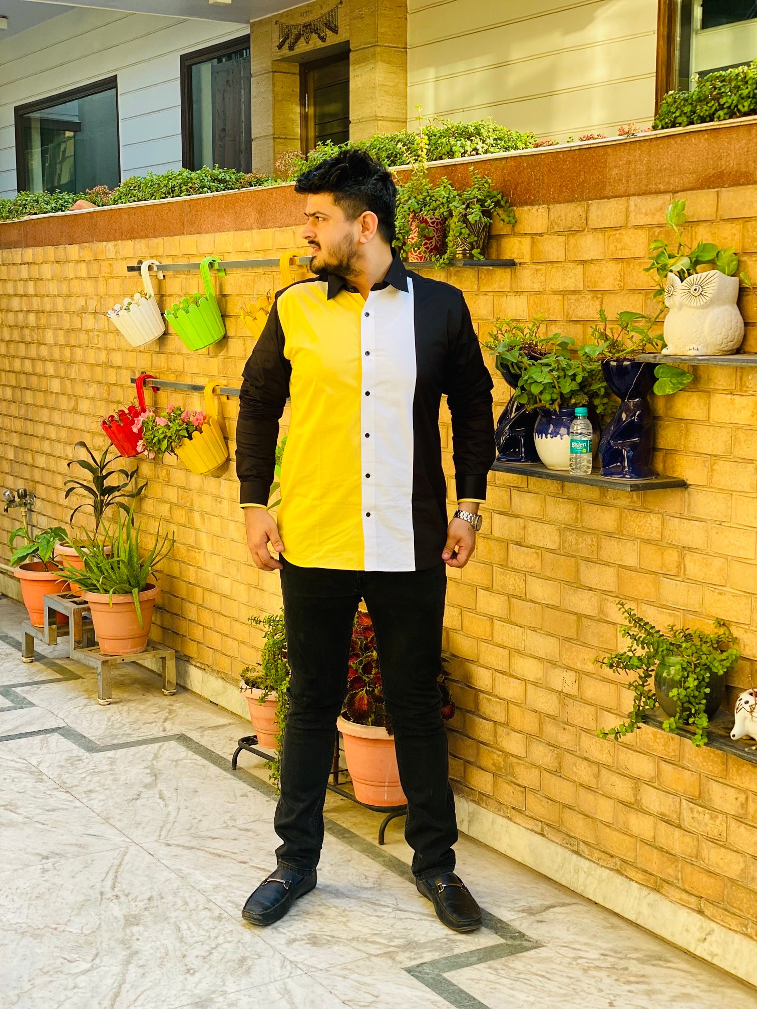 Menswear Tri Color Shirt