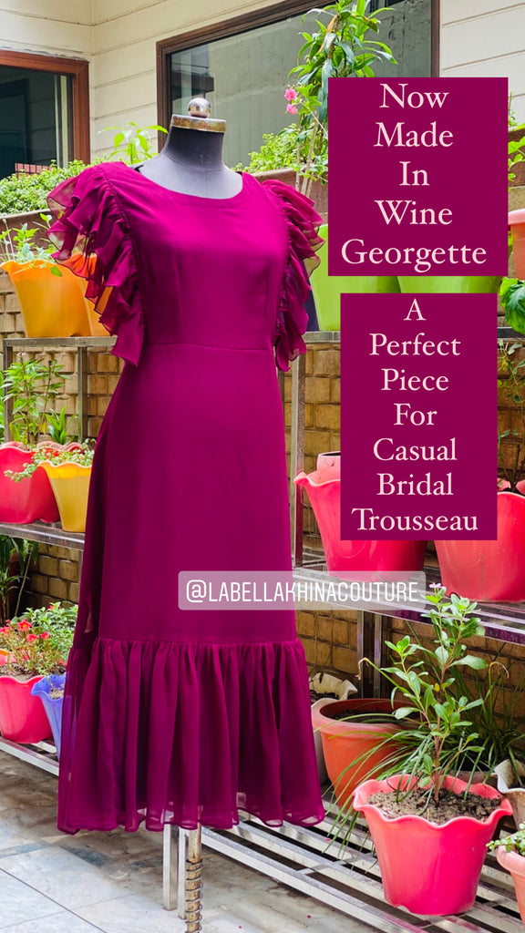 Wine Georgette Maxi