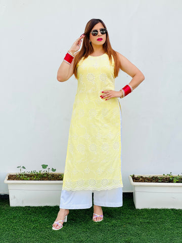 White Cotton Palazzo