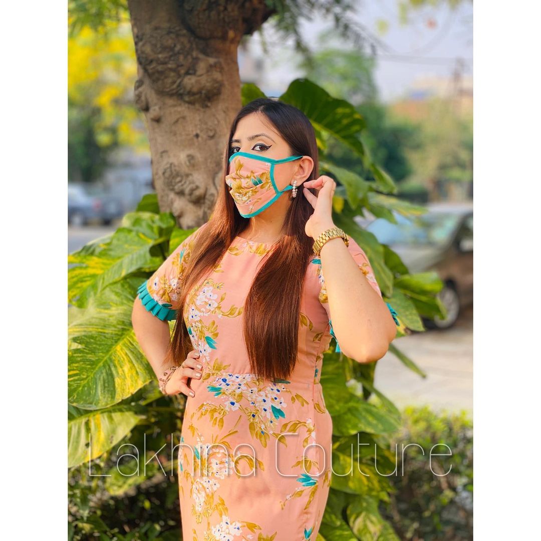 Peach Floral Maxi