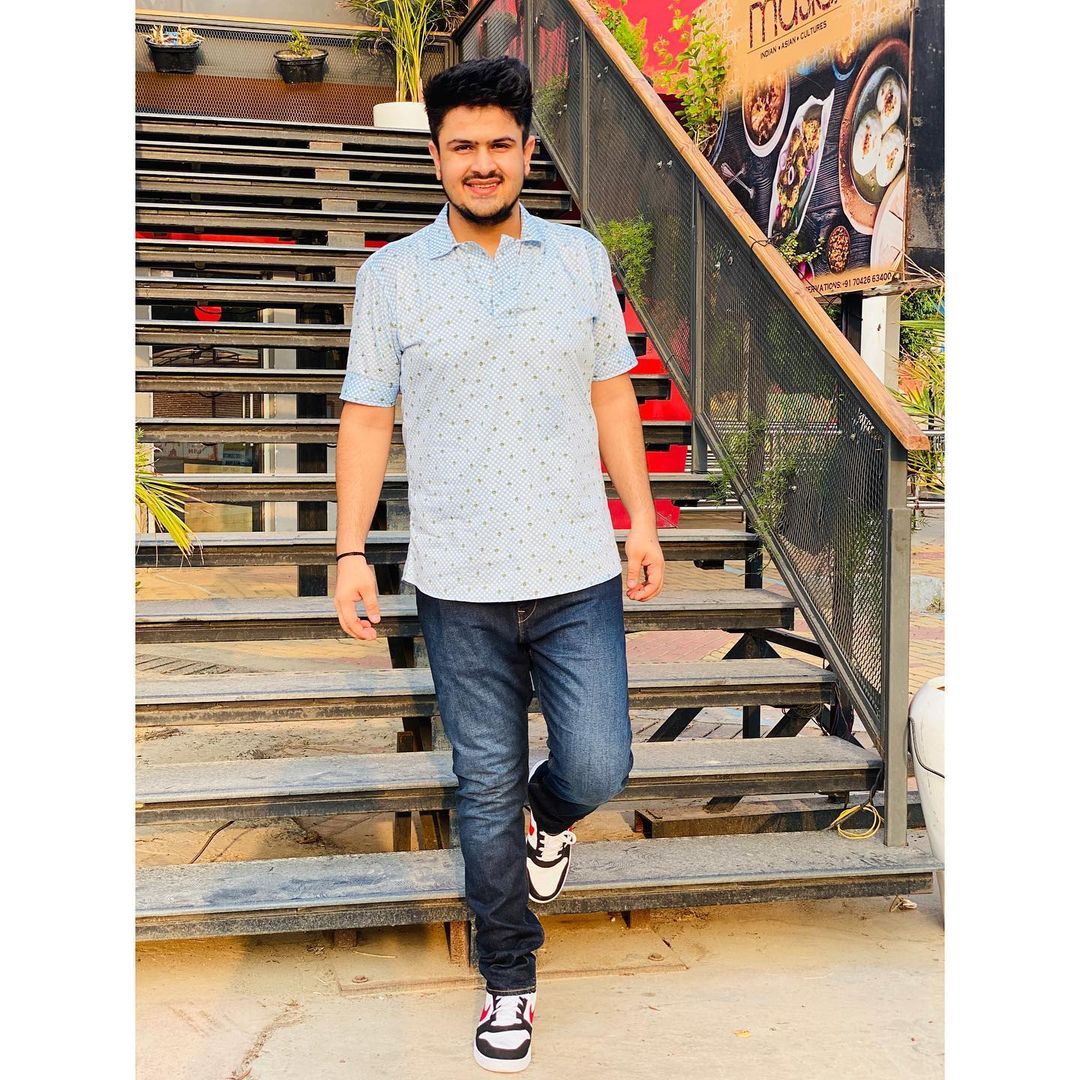 Menswear Avacado Sky Blue Shirt