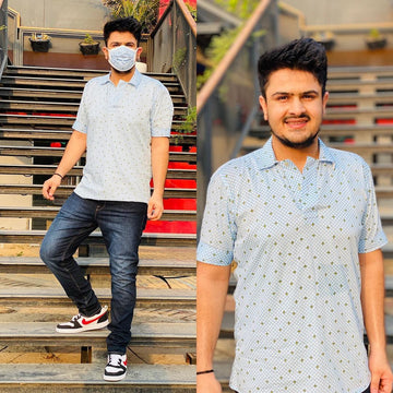 Menswear Avacado Sky Blue Shirt