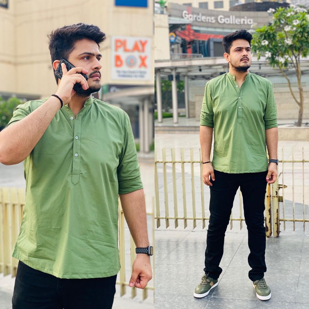 Menswear Olive Shirt