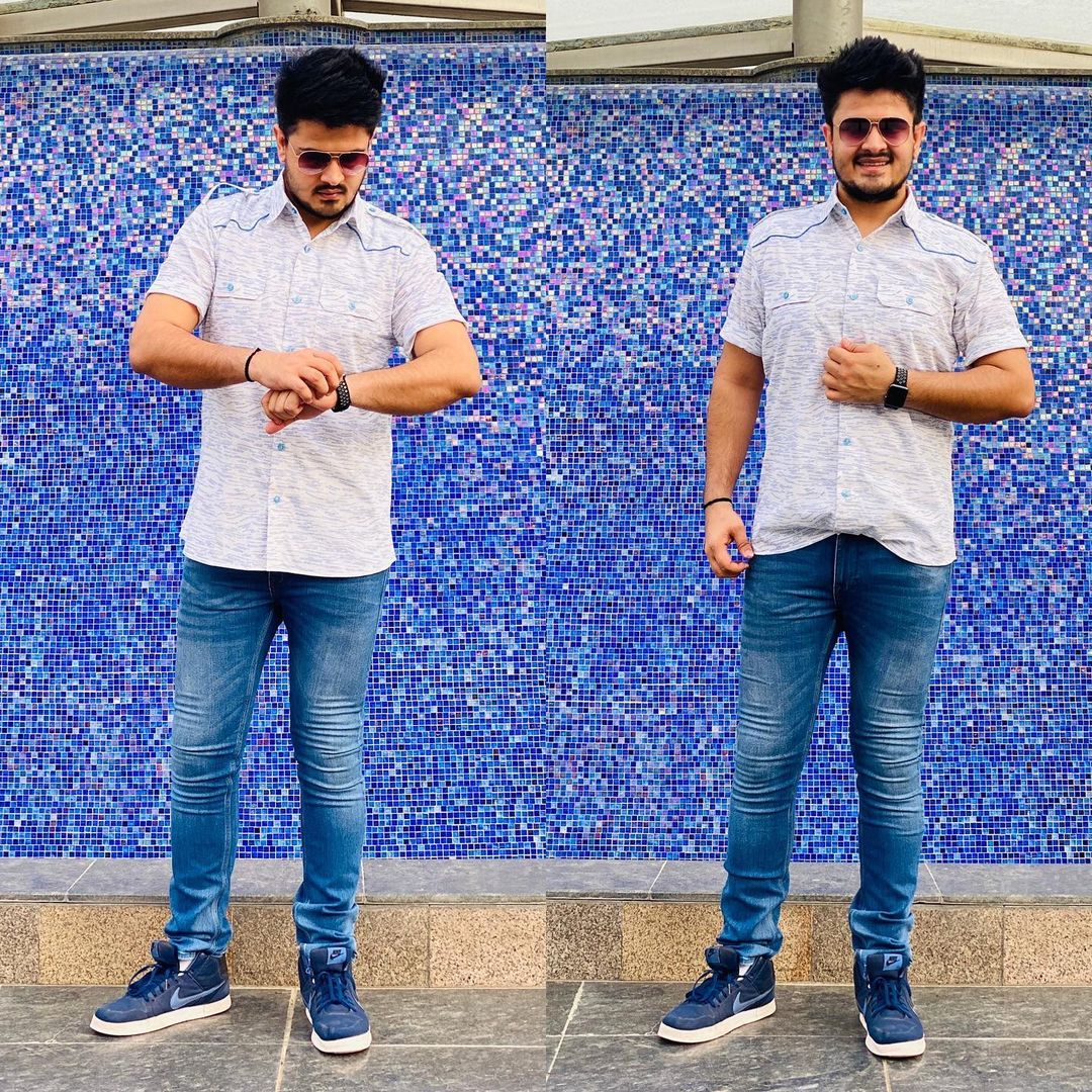 Menswear Grey Scribbled Shirt