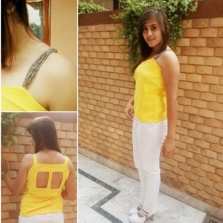 Yellow Terry Cotton Top