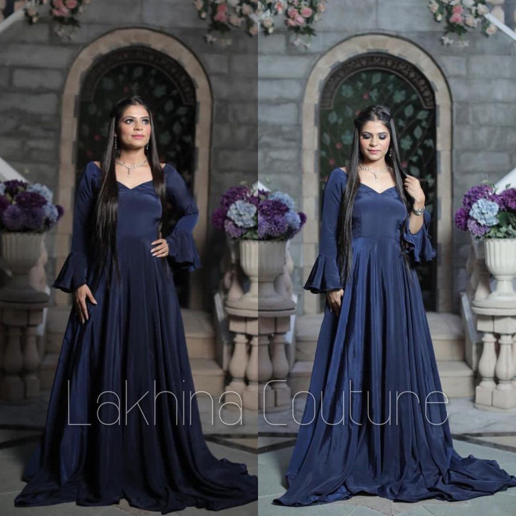 Navy Blue Gorgeous Gown