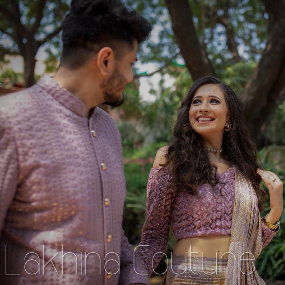 Lilac Ruffle Saree