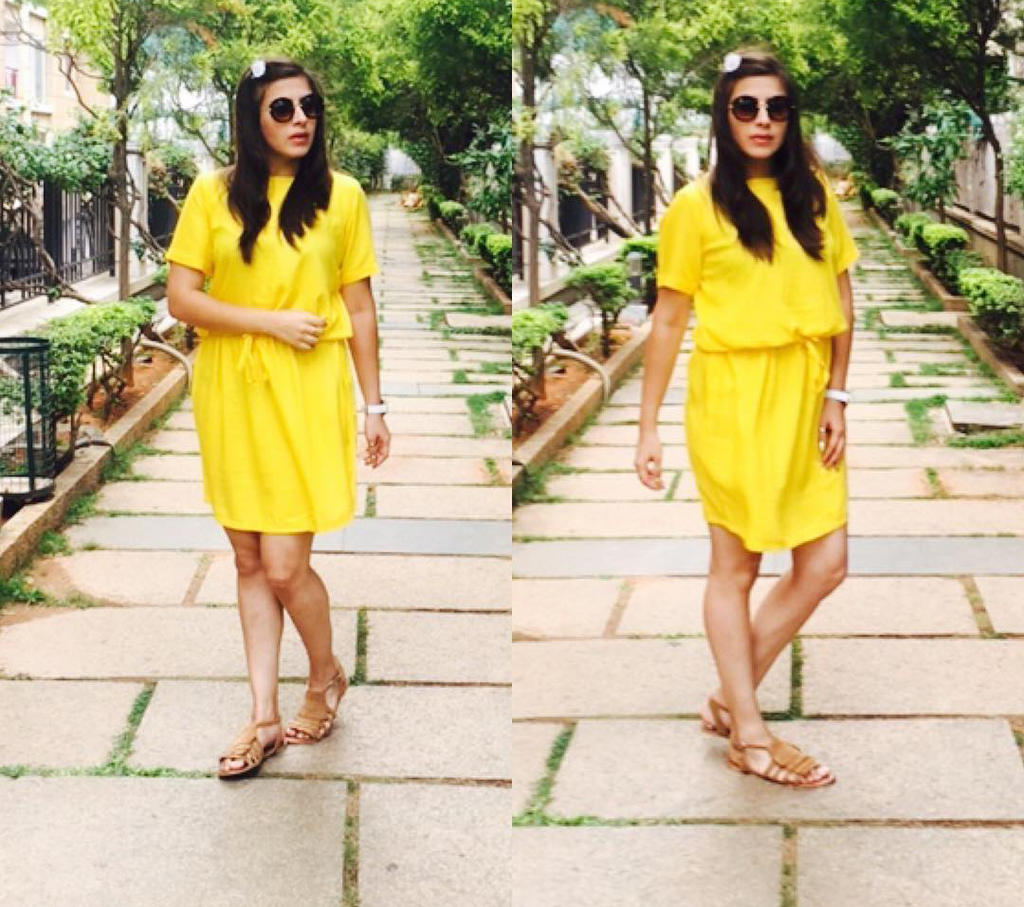 Yellow Fit Dress