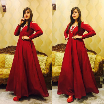 Midnight Maroon Gown